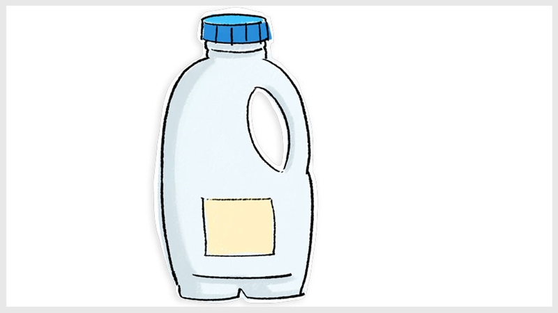 Milk Bottle Tile With Border